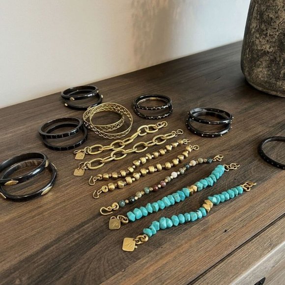 ASHLEY PITTMAN HAMMERED BRONZE BANGLE BRACELET - LAST ONE! - Picture 5 of 6